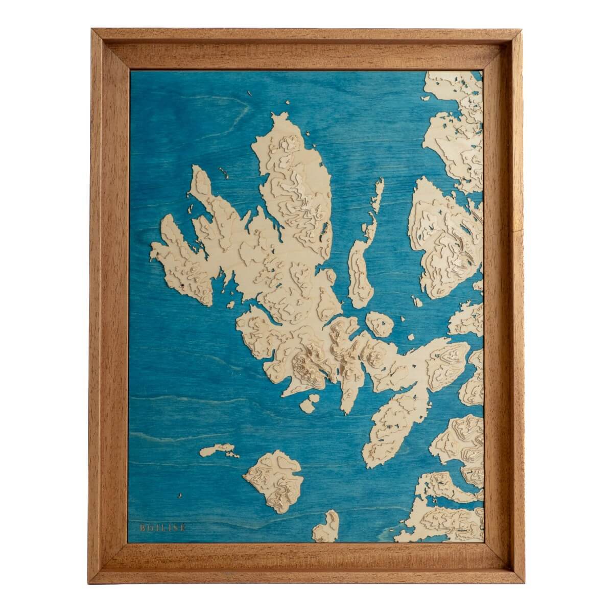 Tableau en bois personnalisé : L'île de Skye (Écosse)