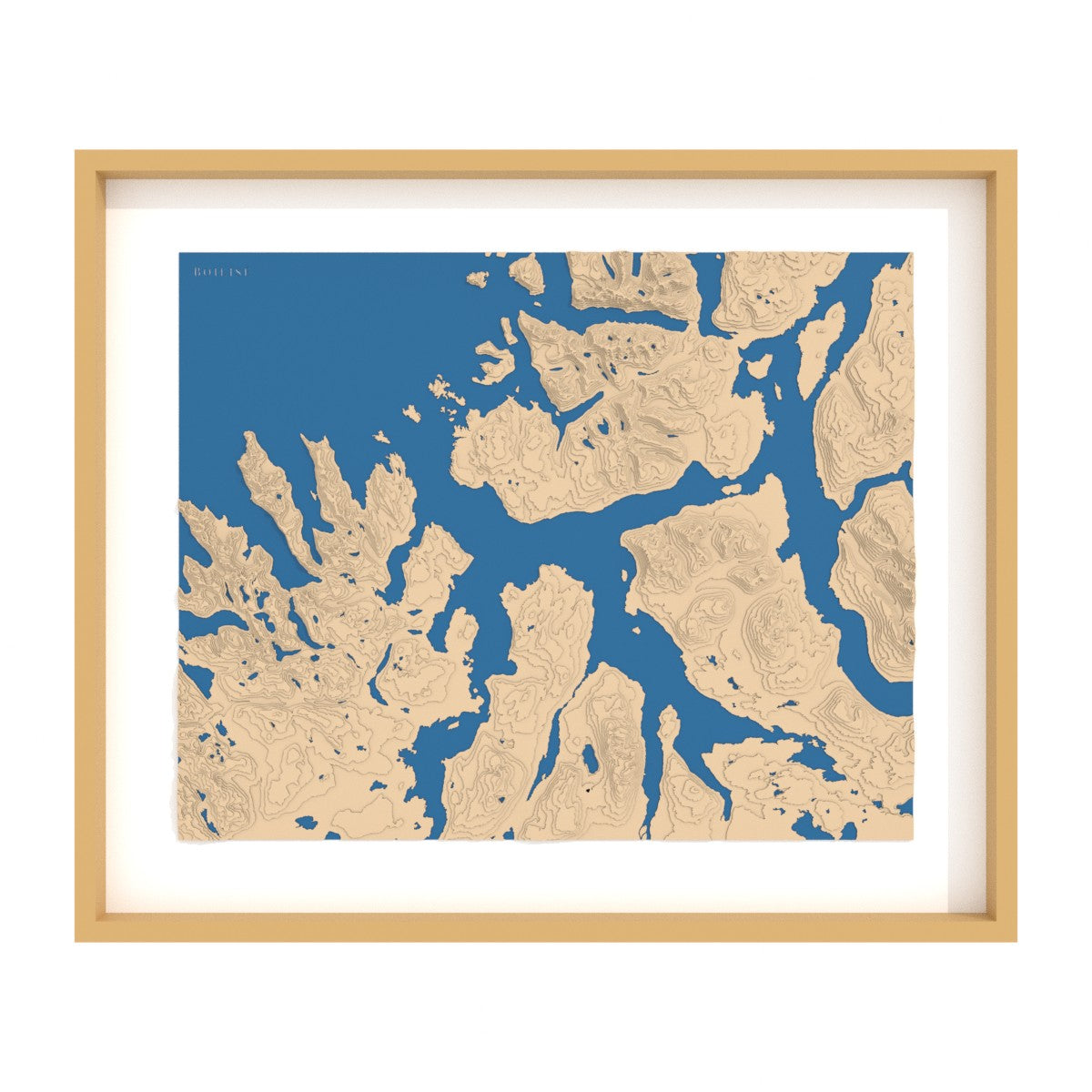 Carte du fjord de Malangen