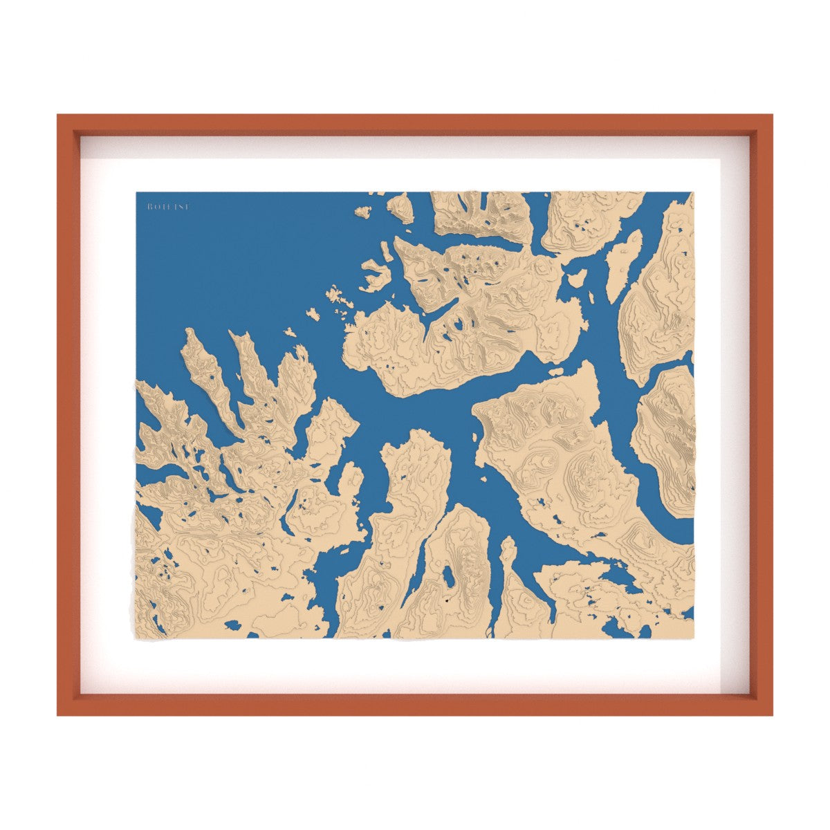 Carte du fjord de Malangen