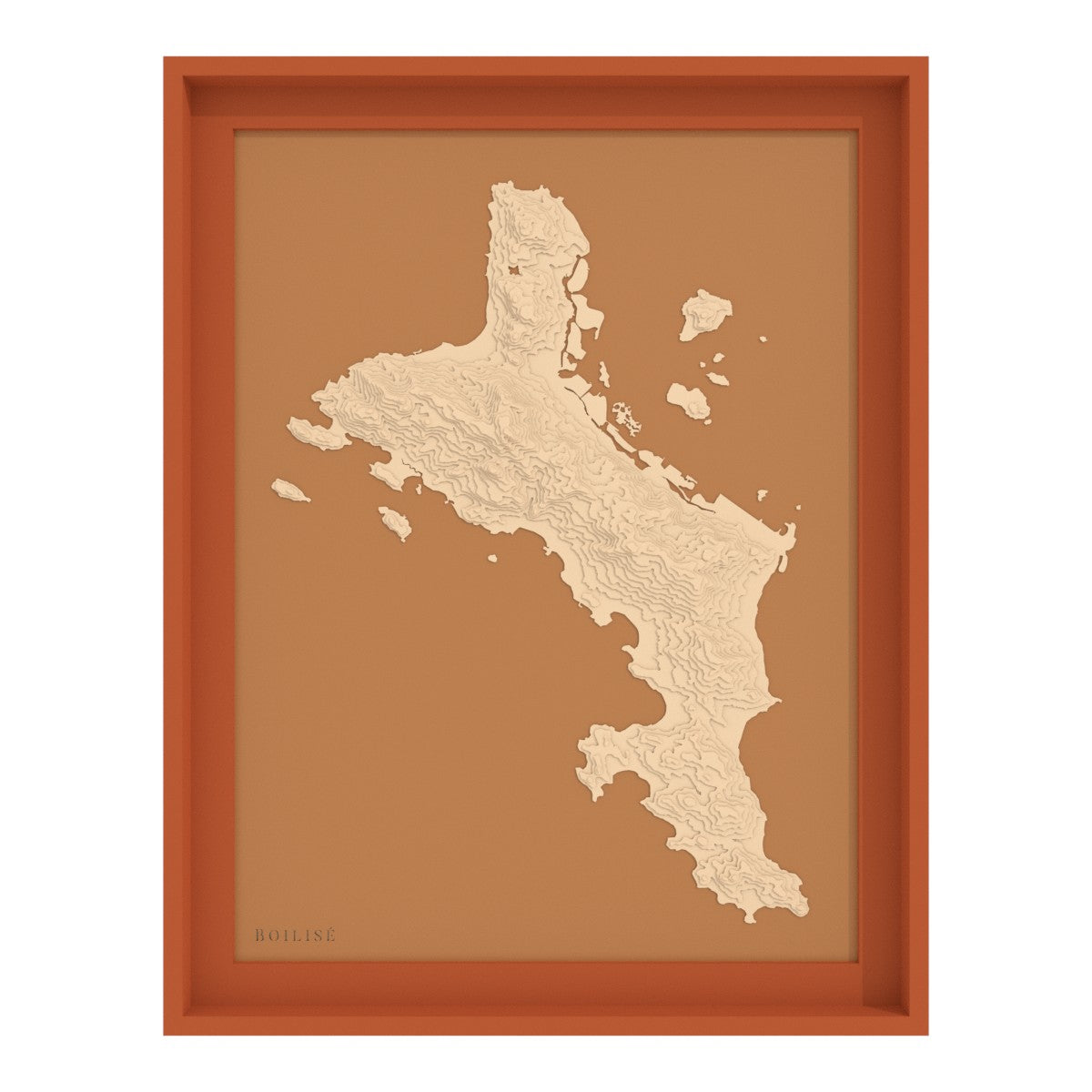 Carte de Mahé - Seychelles