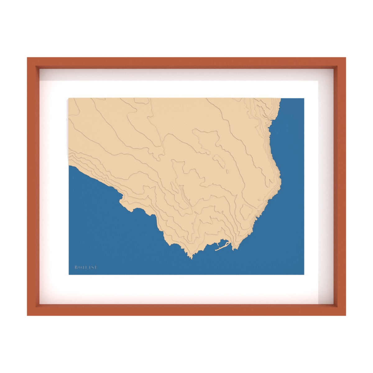 Carte du Capo di Leuca