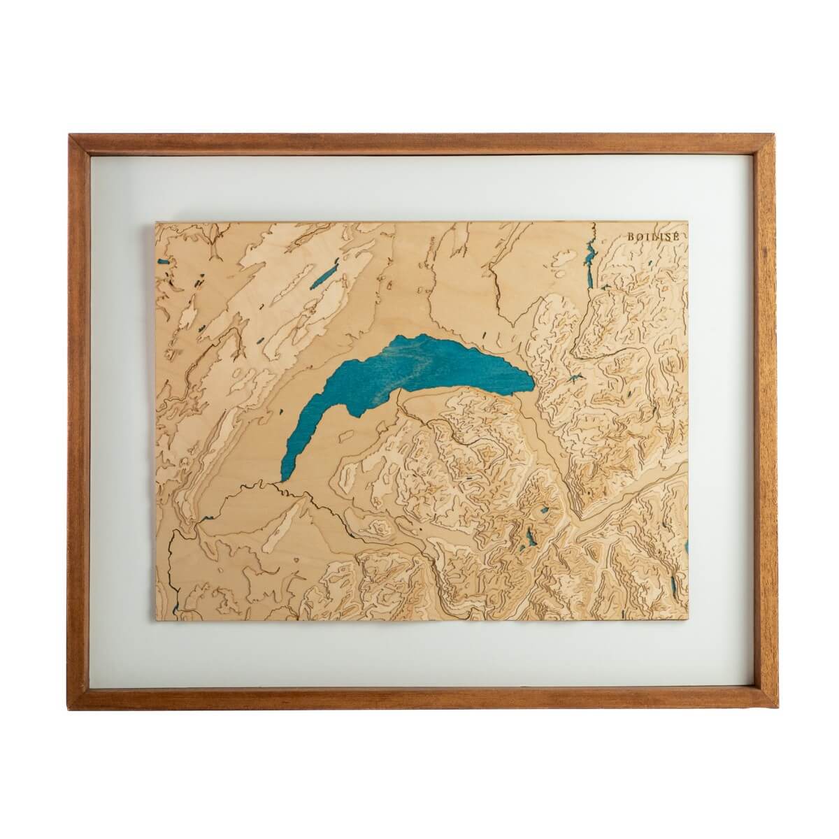 Le relief du lac Léman comme vous ne l'avez jamais vu : en bois et chez vous.