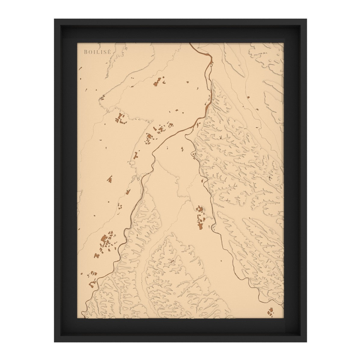 Modèle 3D de la carte  en relief Garonne-Ariège